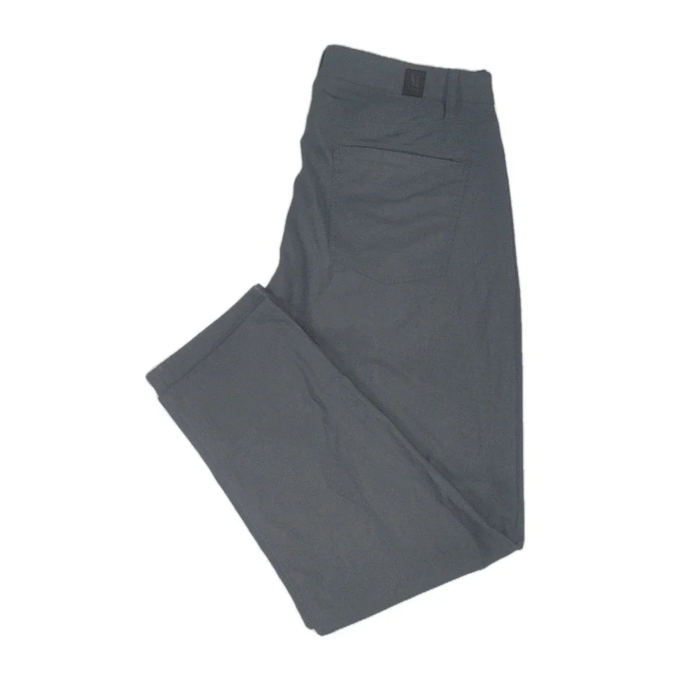 Vuori Pants Men Size 36X29 GrayHigh Rise Straight Leg Athleisure Stretch - Picture 6 of 12